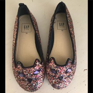 Gap Kitty Glitter Slippers VGUC Sz 13 So cute!!
